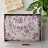 Vintage Roze Bloemmotief Chinoiserie  Tissuepapier (Geschenk)