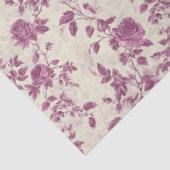 Vintage Roze Bloemmotief Chinoiserie  Tissuepapier (Detail)