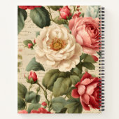 Vintage Roze Junk Journal Page notitieboek (Achterkant)