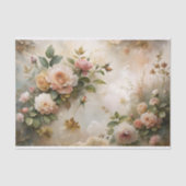 Vintage Roze Mist Droom Decoupage Tissuepapier (Voorkant)
