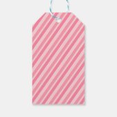 Vintage Roze Notenkraker Waterverf Minimalistisch Cadeaulabel (Achterkant)