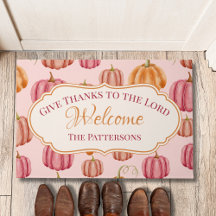 Vintage Roze Psalm 136:3 Dankt de Heer