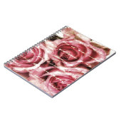 Vintage Roze Rozen Notitieboek (Linkerzijde)