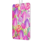 Vintage roze Tulip Waterverf Floral Luchtverfrisser (Links)