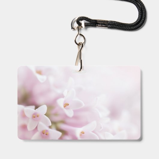 vintage rozen badge (Voorzijde met lanyard)