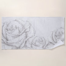 Vintage Rozen Bloemig Grijs Decoratief