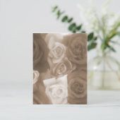 vintage rozen briefkaart (Staand voorkant)