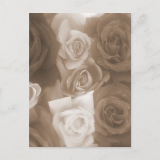 vintage rozen briefkaart (Voorkant)