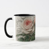 vintage rozen en ansichtkaart mok (Links)