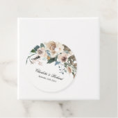 Vintage, rozen en bladeren, klassiek bedankjes labels (In situ)