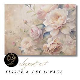 Vintage Rozen Ephimeral Decoupage Tissuepapier