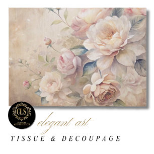 Vintage Rozen Ephimeral Decoupage  Tissuepapier