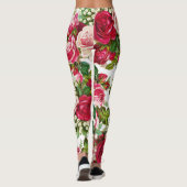 Vintage rozen floraal leggings (Achterkant)