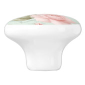 Vintage Rozen keramische knop (Zijkant)