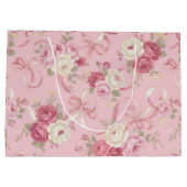  Vintage Rozen & Lintelogen Boog Grote Cadeautas (Achterkant)
