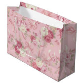  Vintage Rozen & Lintelogen Boog Grote Cadeautas (Voorkant Gekanteld)