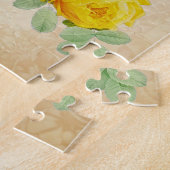 Vintage Rozen met IJsvogel Vogels  Legpuzzel (Zijkant)