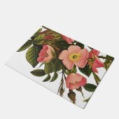 Vintage Rozen Mooie Roze Botanisch Deurmat (Schuin)