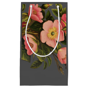 Vintage Rozen Mooie Roze Botanisch Klein Cadeauzakje