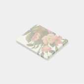 Vintage Rozen Mooie Roze Botanisch Post-it® Notes (Schuin)