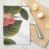 Vintage Rozen Mooie Roze Botanisch Theedoek (Quarter Fold)