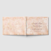 Vintage Rozen Oude papieren bruiloft Gastenboek (Volledig)