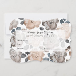 Vintage Rozen Salon Cadeaubont Sjabloon