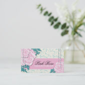 Vintage Rozen Visitekaartjes (Staand voorkant)