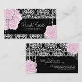 Vintage Rozen Visitekaartjes (Voorkant / Achterkant)