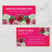 Vintage Rozen Visitekaartjes (Voorkant / Achterkant)