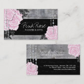 Vintage Rozen Visitekaartjes (Voorkant / Achterkant)