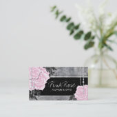 Vintage Rozen Visitekaartjes (Staand voorkant)