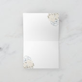 Vintage rozen & wervelingen Bruidsmeisje bedankkaa Bedankkaart (Binnen)