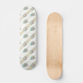 Vintage Rozenpatroon - Skateboard (Voorkant)