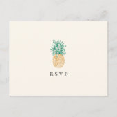Vintage RSVP-Briefkaart Uitnodiging Briefkaart (Voorkant)