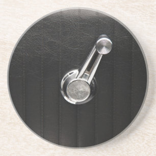 Vintage rubberen raampgras zandsteen onderzetter