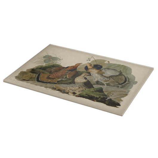 Vintage Ruffed Grouse Audubon Snijplank (Hoek)