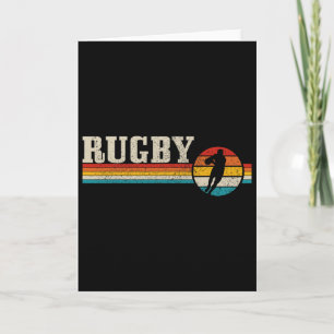 Vintage Rugby Speler Sport Retro Mannen Jongens Vo Kaart