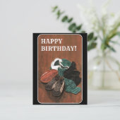 Vintage Rugby Verjaardag Briefkaart (Staand voorkant)