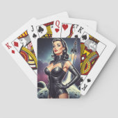 Vintage Ruimte Pin-up Pokerkaarten (Achterkant)