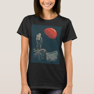 Vintage Ruimtevaarder Ruimte Planeet T-Shirt