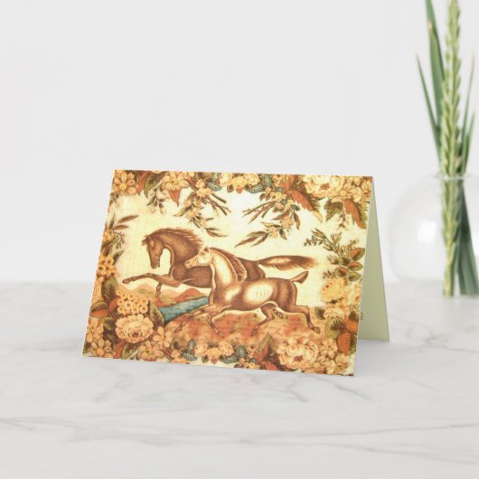 Vintage RuiterKaart 2 van de Uitnodiging van het (Voorkant)