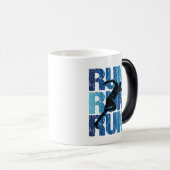 Vintage Runner - Run Run Run Magische Mok (Voorkant rechts)