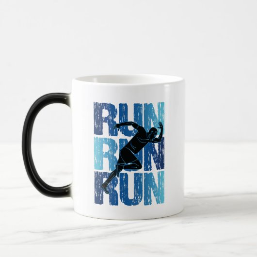 Vintage Runner - Run Run Run Magische Mok (Links)