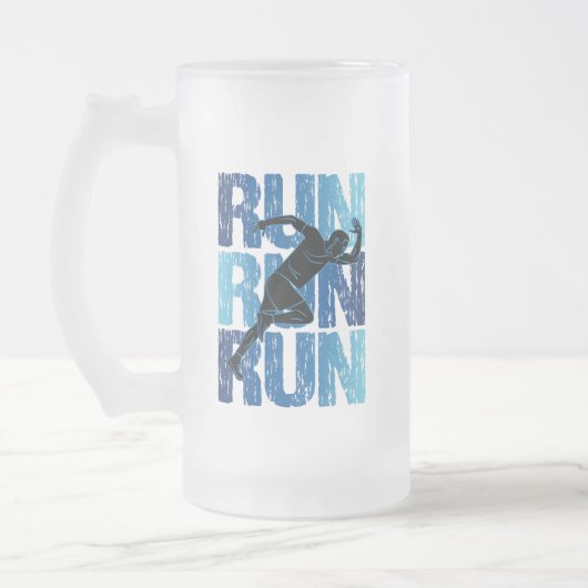 Vintage Runner - Run Run Run Matglas Bierpul (Links)