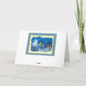 Vintage Russische Kerstmis, SpookKerstman Feestdagen Kaart (Achterkant)