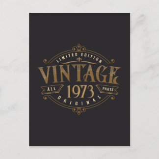 Vintage Rustic 1973  Briefkaart