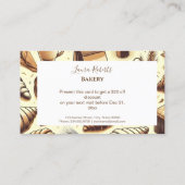 Vintage Rustic Bakery Kortingskaartje (Achterkant)