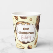 Vintage Rustic Bakery Papieren Bekers (Voorkant)