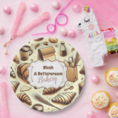 Vintage Rustic Bakery Papieren Bordje (Feest)